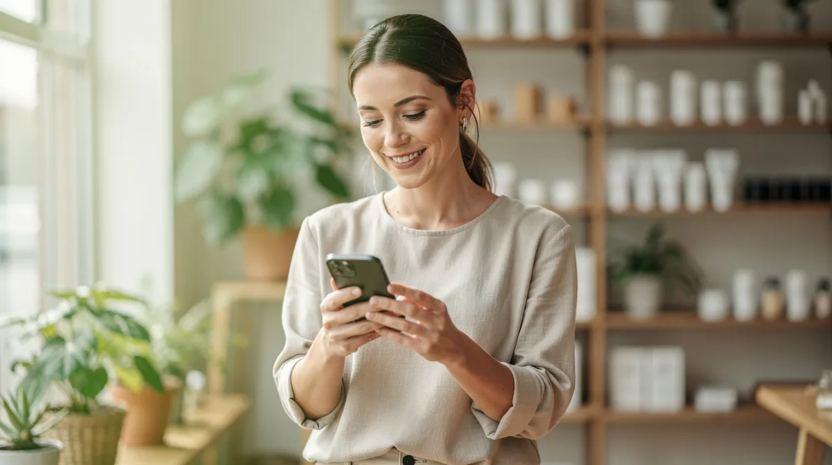 WhatsApp yapay zeka çalışanı ile mesajlarını yanıtlayan işletme sahibi